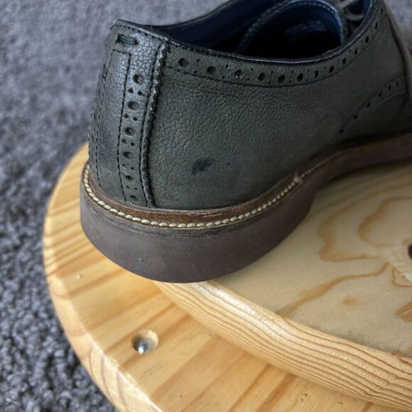 Cole Haan Carver Cap OX II Derby Mens 11 Leather Gray Brogue Oxford Dress Shoe - Picture 9 of 9